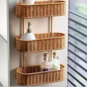3‑layer hand‑woven shower caddy